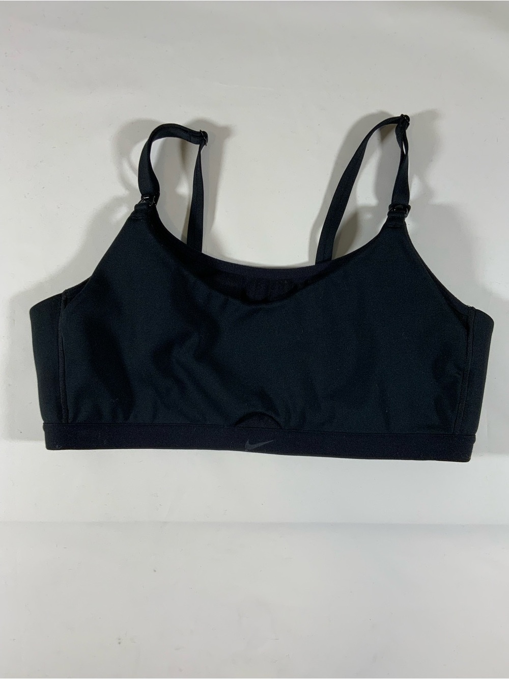 Nike Black Adjustable-Strap Light Support Sports Bra